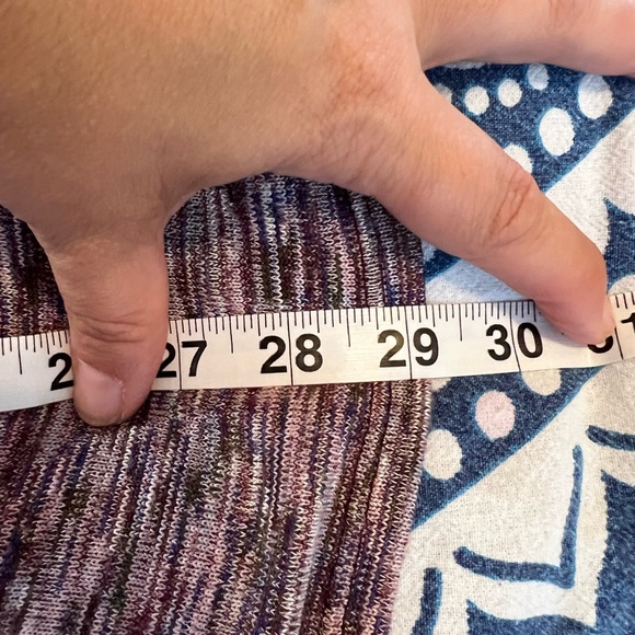 KNOX ROSE CAPE SHAWL SWEATER WOMEN SIZE XS EXTRA SMALL PURPLE PINK EUC 241 - Picture 10 of 13